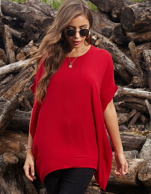 Load image into Gallery viewer, Perfee Round Neck Short Sleeve T-Shirt
