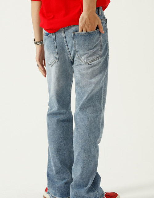 Load image into Gallery viewer, Raw Hem Jeans with Pockets
