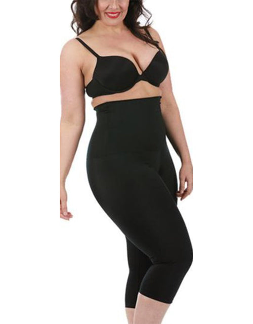 Load image into Gallery viewer, InstantFigure Curvy Hi-Waist Double Control Capri Leggings WPL017C by InstantFigure INC
