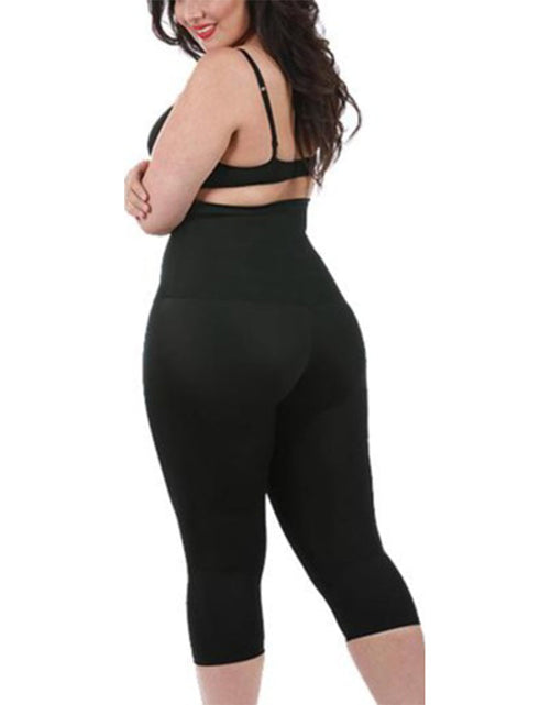 Load image into Gallery viewer, InstantFigure Curvy Hi-Waist Double Control Capri Leggings WPL017C by InstantFigure INC

