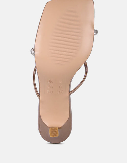 Load image into Gallery viewer, fetish croc rhinestone strap sandals by London Rag
