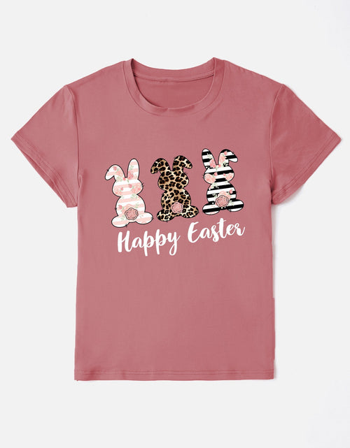Load image into Gallery viewer, HAPPY EASTER Round Neck Short Sleeve T-Shirt

