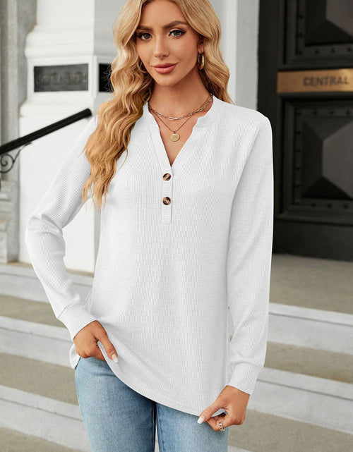 Load image into Gallery viewer, V-Neck Long Sleeve Blouse
