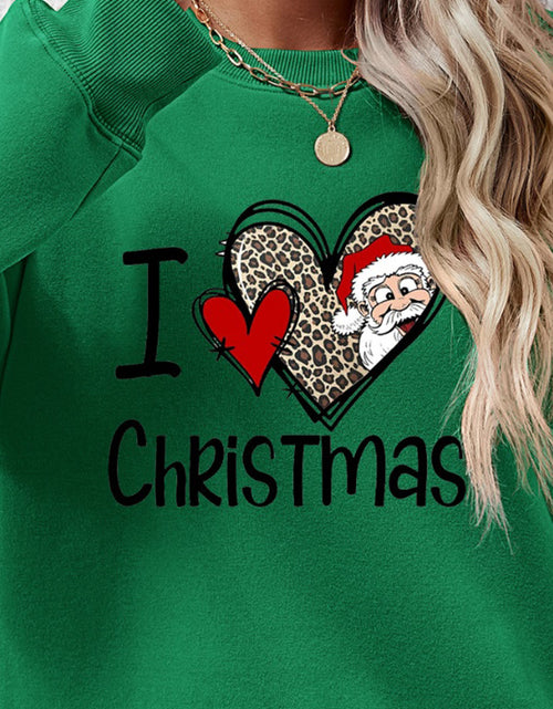 Load image into Gallery viewer, CHRISTMAS Graphic Round Neck Sweatshirt
