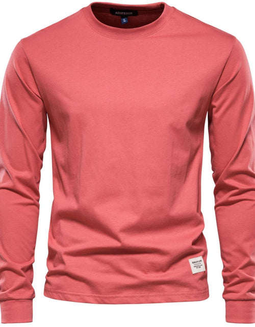 Load image into Gallery viewer, Men's Full Size Round Neck Long Sleeve T-Shirt Plus Size
