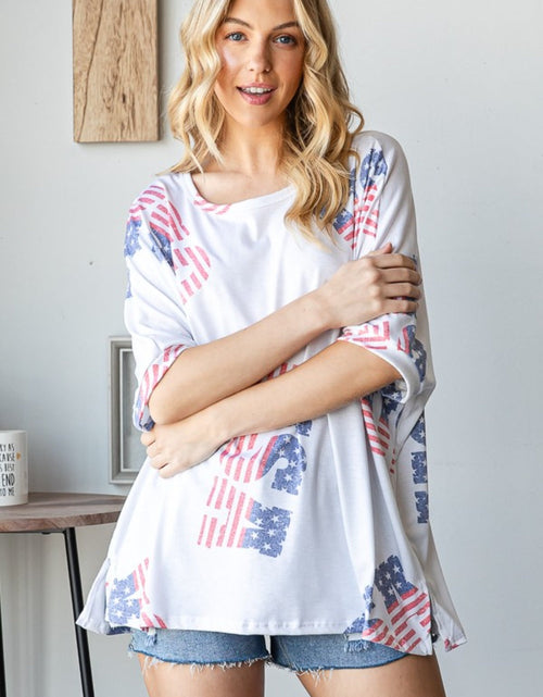 Load image into Gallery viewer, HOPELY Letter Graphic Round Neck T-Shirt
