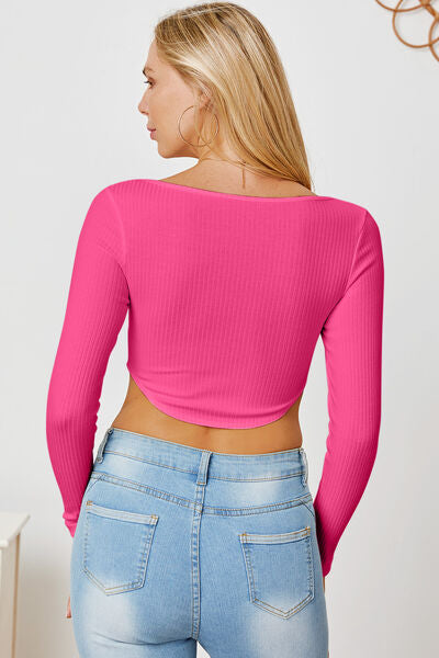 Load image into Gallery viewer, Ribbed Long Sleeve T-Shirt
