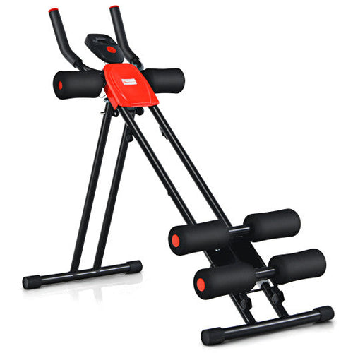 Load image into Gallery viewer, Foldable Adjustable Core Abdominal Trainer with 3 Adjustable Resistance and LCD Display
