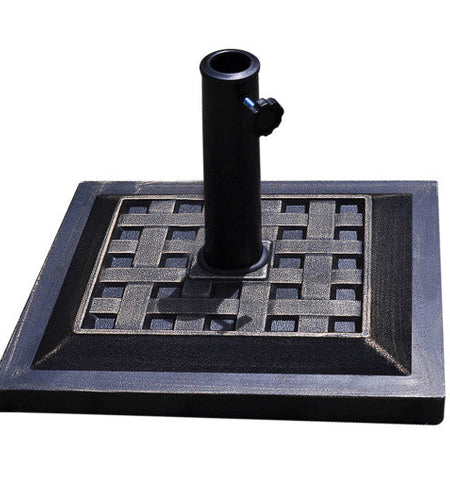17.5 Inch Heavy Duty Square Umbrella Base Stand of 30 lbs for Outdoor