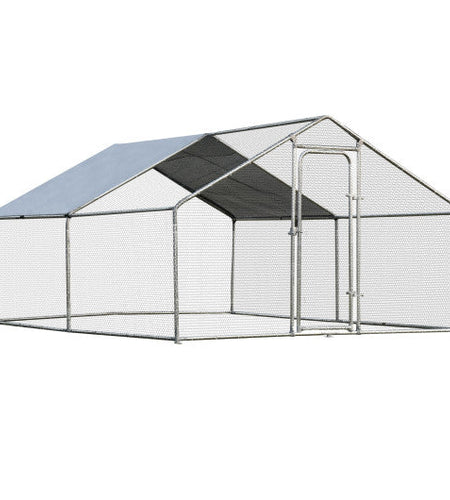 Large Walk in Shade Cage Chicken Coop with Roof Cover-13'