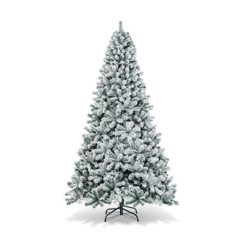 Load image into Gallery viewer, 9 Feet Artificial Christmas Tree with Premium Snow Flocked Hinged
