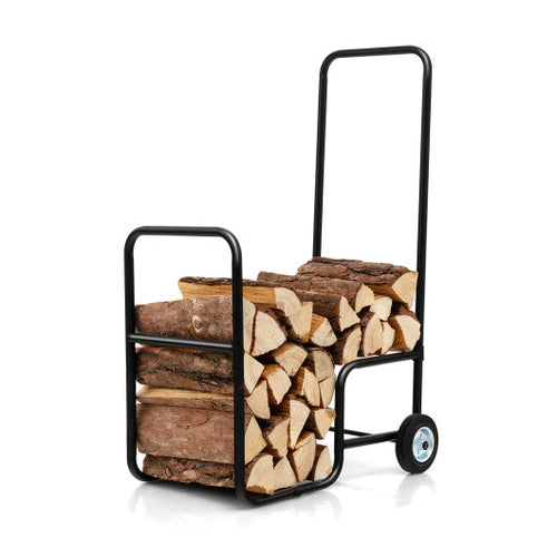 Load image into Gallery viewer, Firewood Log Cart Carrier with Anti-Slip and Wear-Resistant Wheels
