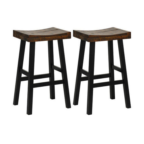 Load image into Gallery viewer, 29 Inch Solid Wood Saddle-Seat with Curved Seat Surface and Comfortable Footrests-29 inches
