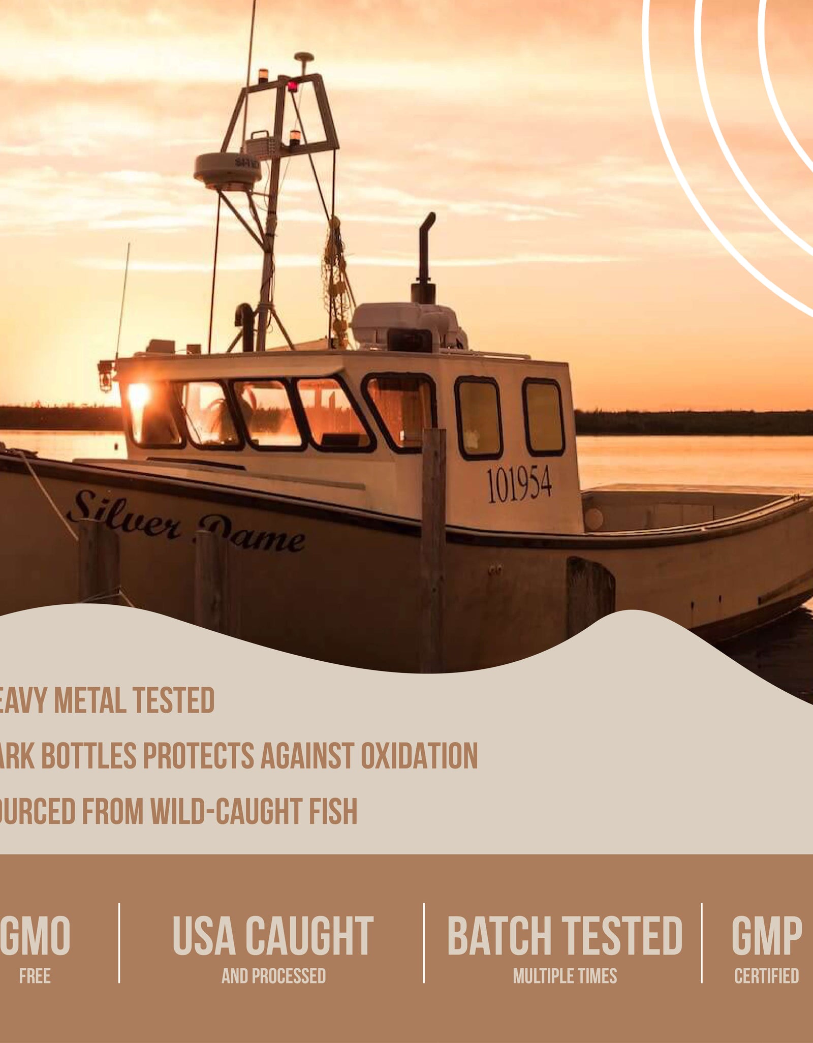 Wild Fish Oil, Omega-3 DHA, EPA, DPA, U.S. Wild Caught by Wild Foods