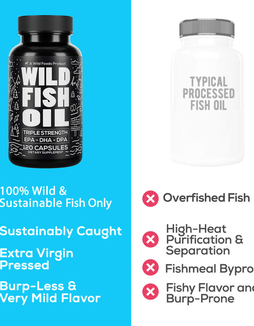Load image into Gallery viewer, Wild Fish Oil, Omega-3 DHA, EPA, DPA, U.S. Wild Caught by Wild Foods
