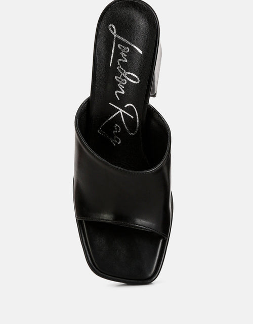 Load image into Gallery viewer, flexes flared block heel sandals by London Rag
