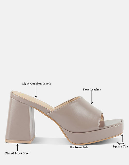 Load image into Gallery viewer, flexes flared block heel sandals by London Rag
