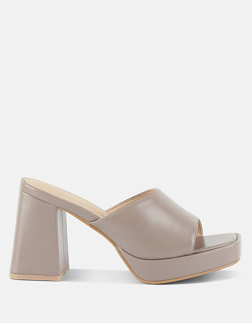Load image into Gallery viewer, flexes flared block heel sandals by London Rag
