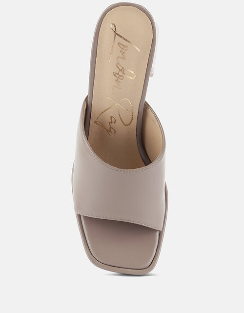 Load image into Gallery viewer, flexes flared block heel sandals by London Rag
