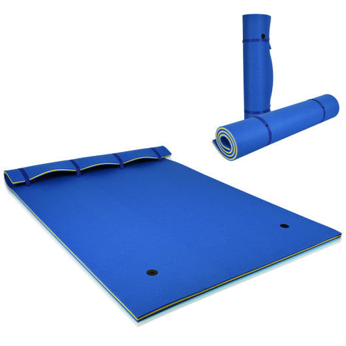 Load image into Gallery viewer, 9' x 6' 3 Layer Floating Water Pad Foam Mat -Blue
