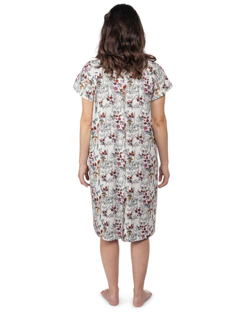 Load image into Gallery viewer, Floral Mommy Labor and Delivery Nursing Hospital Gown by Three Little Tots
