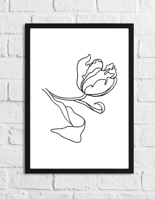Load image into Gallery viewer, Flower 1 Simple Line Work Bedroom Wall Decor Print by WinsterCreations™ Official Store
