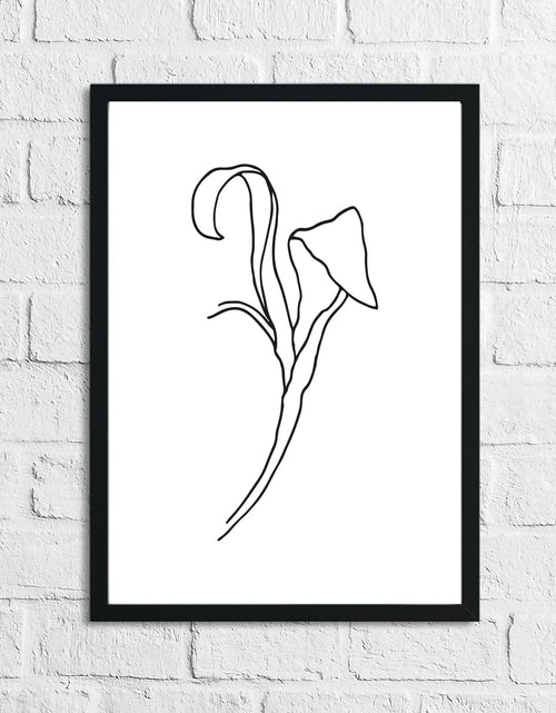 Load image into Gallery viewer, Flower 2 Simple Line Work Bedroom Wall Decor Print by WinsterCreations™ Official Store
