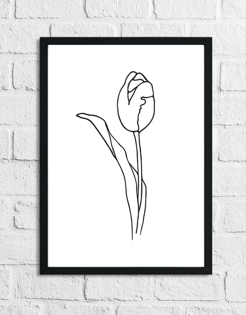 Load image into Gallery viewer, Flower 4 Simple Line Work Bedroom Wall Decor Print by WinsterCreations™ Official Store

