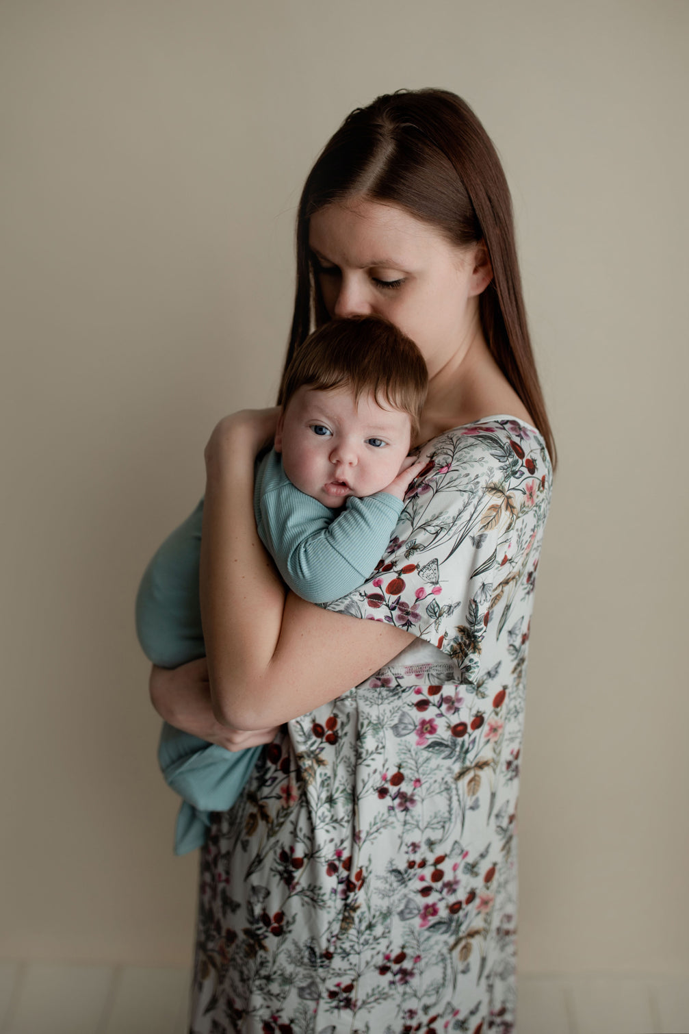 Floral Mommy Labor and Delivery Nursing Hospital Gown by Three Little Tots