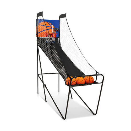Load image into Gallery viewer, Foldable Single Shot Basketball Arcade Game with Electronic Scorer and Basketballs
