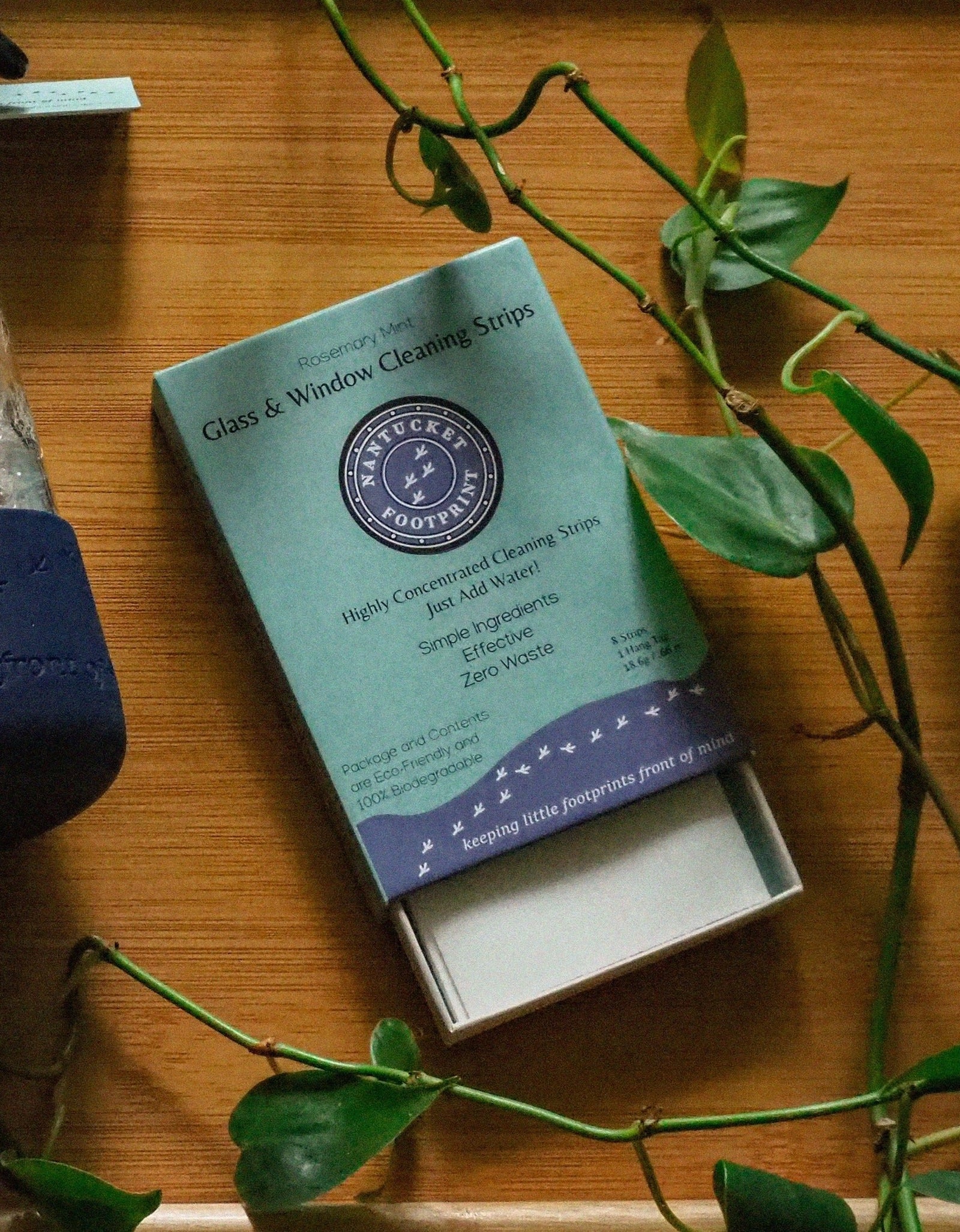 Glass & Window Cleaning Strips - 8 Strips by Nantucket Spider & Nantucket Footprint