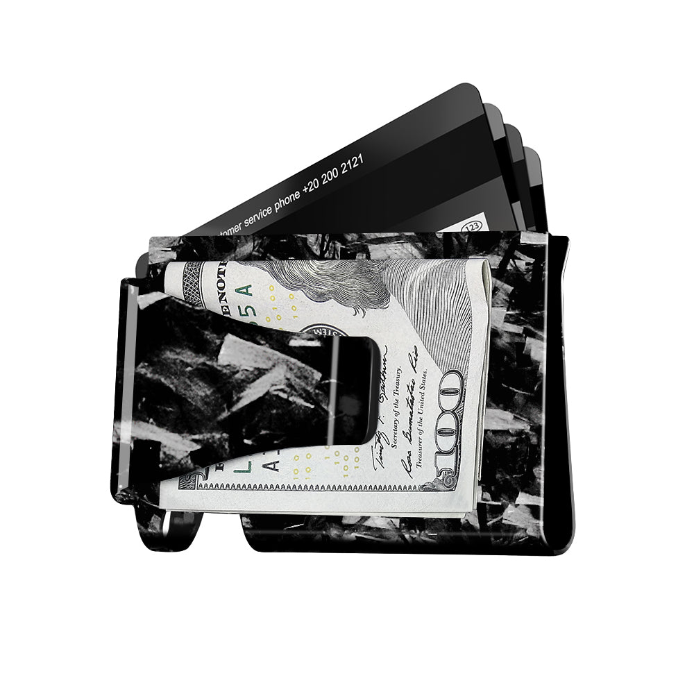 Forged Carbon Fiber Cash & Card Slim Wallet by Simply Carbon Fiber