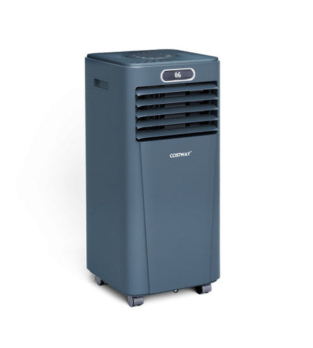 10000 BTU 4-in-1 Portable Air Conditioner with Dehumidifier and Fan Mode-Dark Blue