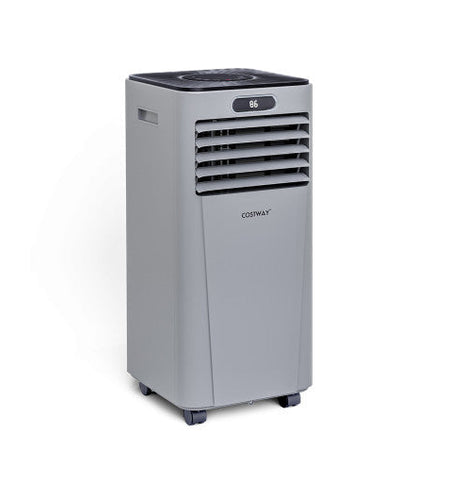 10000 BTU 4-in-1 Portable Air Conditioner with Dehumidifier and Fan Mode-Gray