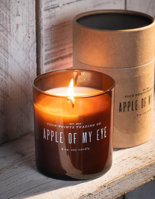 Load image into Gallery viewer, Apple of My Eye 8oz Soy Candle by Four Points Trading Co.
