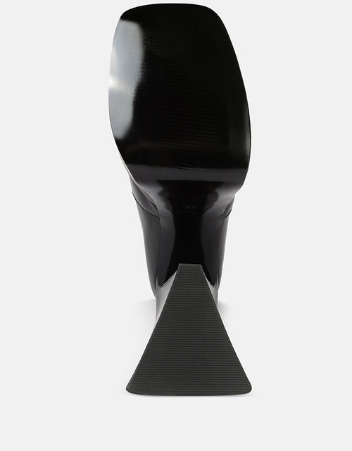 Load image into Gallery viewer, frosty high platform block heel chelsea boot by London Rag

