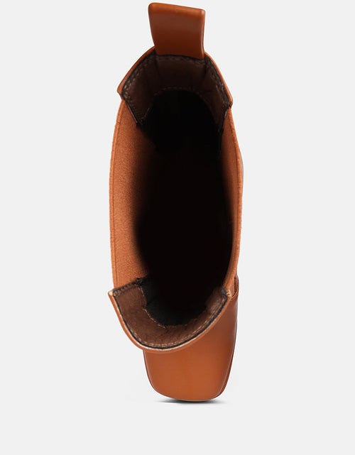 Load image into Gallery viewer, frosty high platform block heel chelsea boot by London Rag
