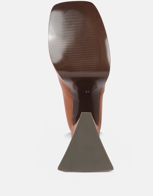 Load image into Gallery viewer, frosty high platform block heel chelsea boot by London Rag
