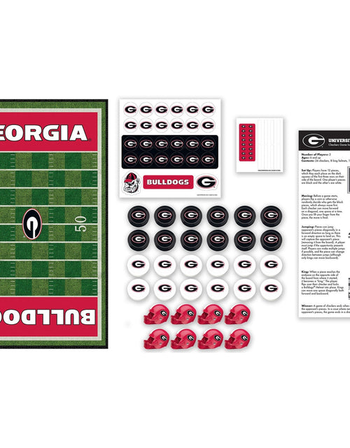 Load image into Gallery viewer, Georgia Bulldogs Checkers Board Game by MasterPieces Puzzle Company INC
