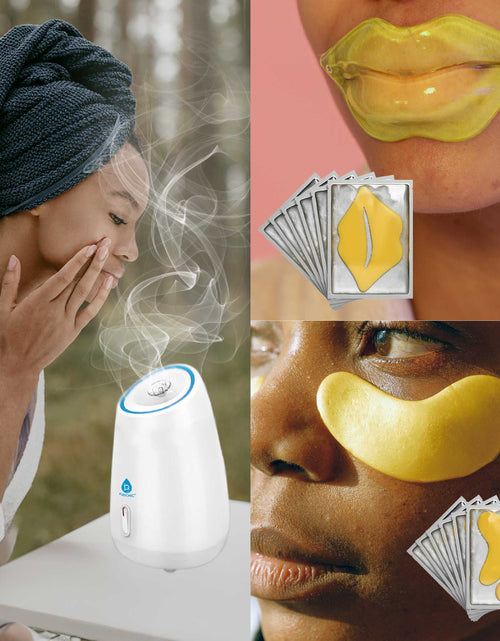 Load image into Gallery viewer, Pursonic Deluxe Facial Steamer with 6 Soothing Eye Masks &amp; 6 Nourishing Lip Masks by Pursonic
