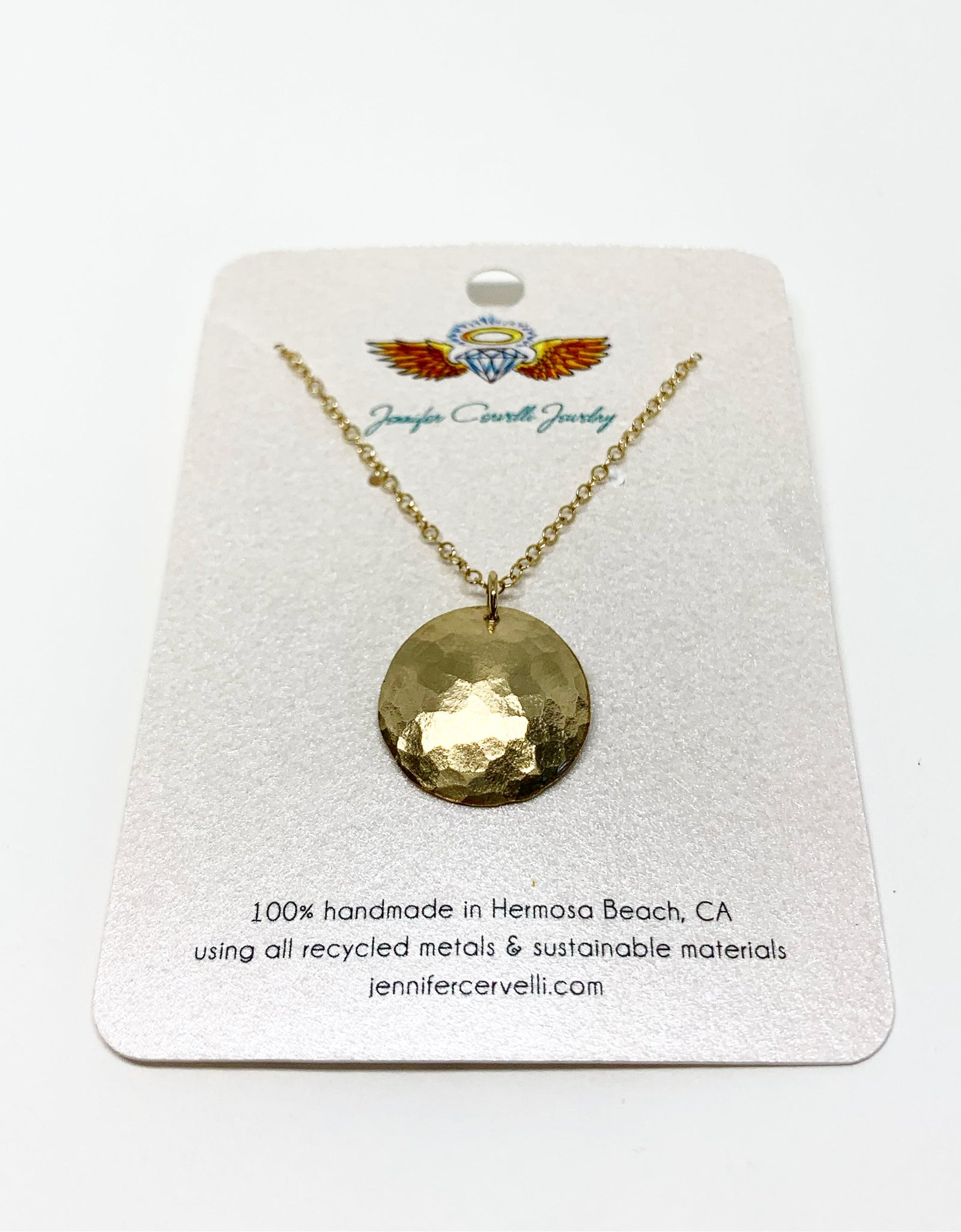 Full Moon Necklace by Jennifer Cervelli Jewelry