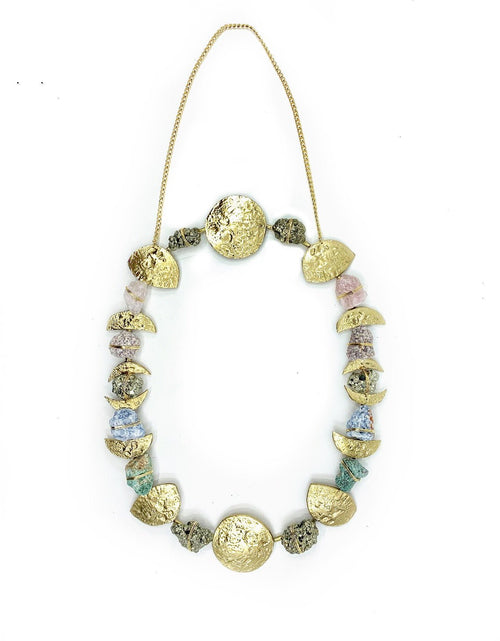 Load image into Gallery viewer, Full Moon Phase Rainbow Healing Crystal Grid by Ariana Ost
