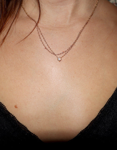 Load image into Gallery viewer, 14k Yellow Gold White Opal Necklace by Toasted Jewelry
