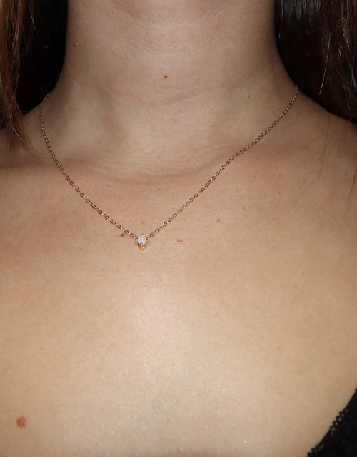Load image into Gallery viewer, 14k Yellow Gold White Opal Necklace by Toasted Jewelry
