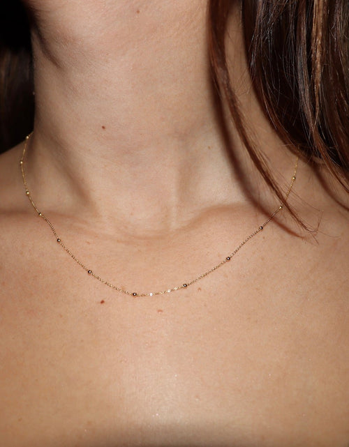 Load image into Gallery viewer, 14k Yellow Gold Satellite Necklace by Toasted Jewelry
