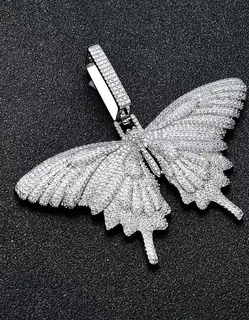 Load image into Gallery viewer, Fully Iced Out Diamond Big Butterfly Pendant by Bling Proud | Urban Jewelry Online Store
