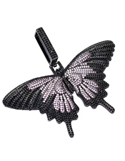 Load image into Gallery viewer, Fully Iced Out Diamond Big Butterfly Pendant by Bling Proud | Urban Jewelry Online Store

