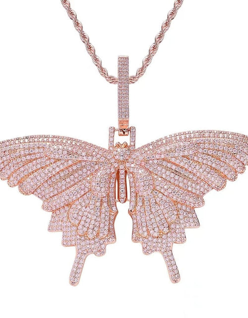 Load image into Gallery viewer, Fully Iced Out Diamond Big Butterfly Pendant by Bling Proud | Urban Jewelry Online Store
