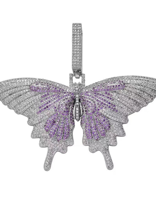 Load image into Gallery viewer, Fully Iced Out Diamond Big Butterfly Pendant by Bling Proud | Urban Jewelry Online Store
