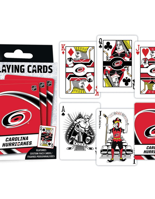 Load image into Gallery viewer, Carolina Hurricanes Playing Cards - 54 Card Deck by MasterPieces Puzzle Company INC
